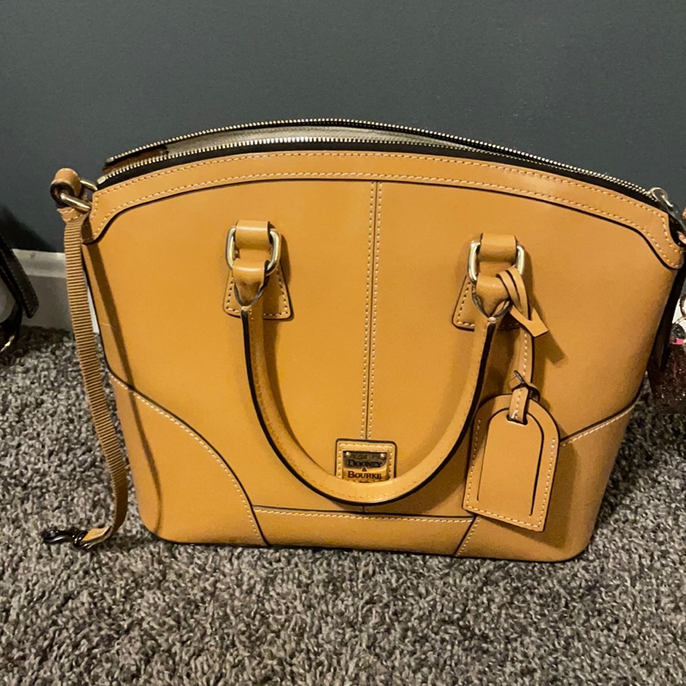 Dooney and Bourke leather domed satchel.